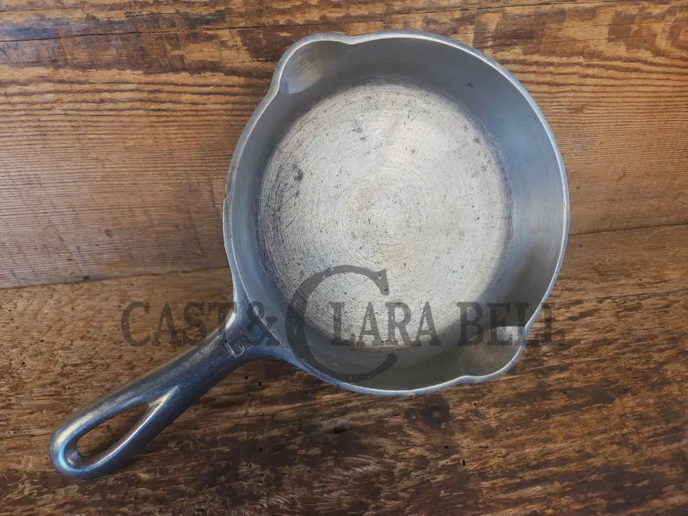 1930’s Griswold #3 Chrome Finish Cast Iron Skillet with Large Block Logo 709 A - Skillet
