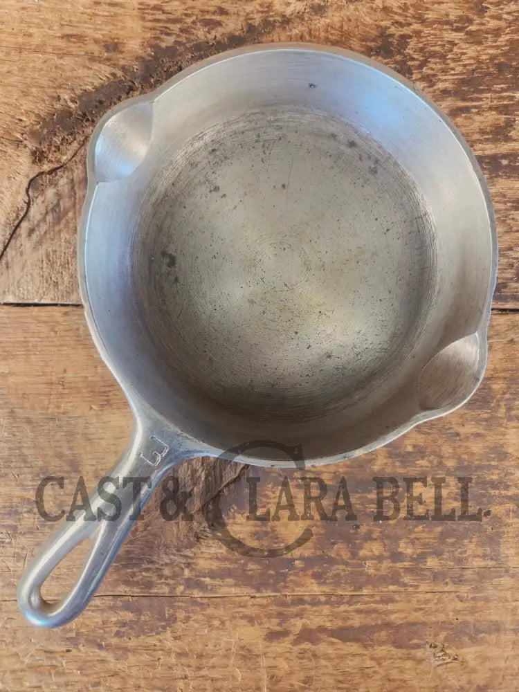 1930’s Griswold #3 Chrome Finish Cast Iron Skillet with Large Block Logo 709 A - Skillet