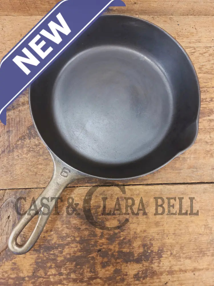 Griswold #6 Skillet with Duo-Chrome finish Large Block Logo and Smooth Bottom 699 D - Skillet