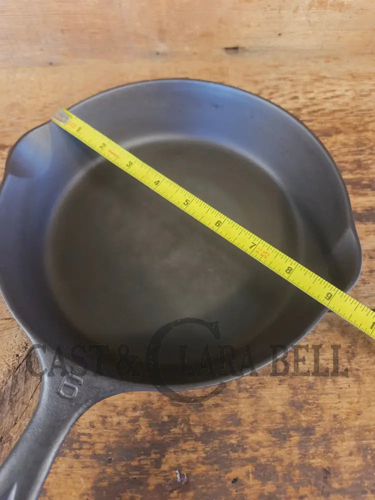 1920’s Griswold #6 Skillet with Large Block Logo and Smooth Bottom 699 D - Skillet