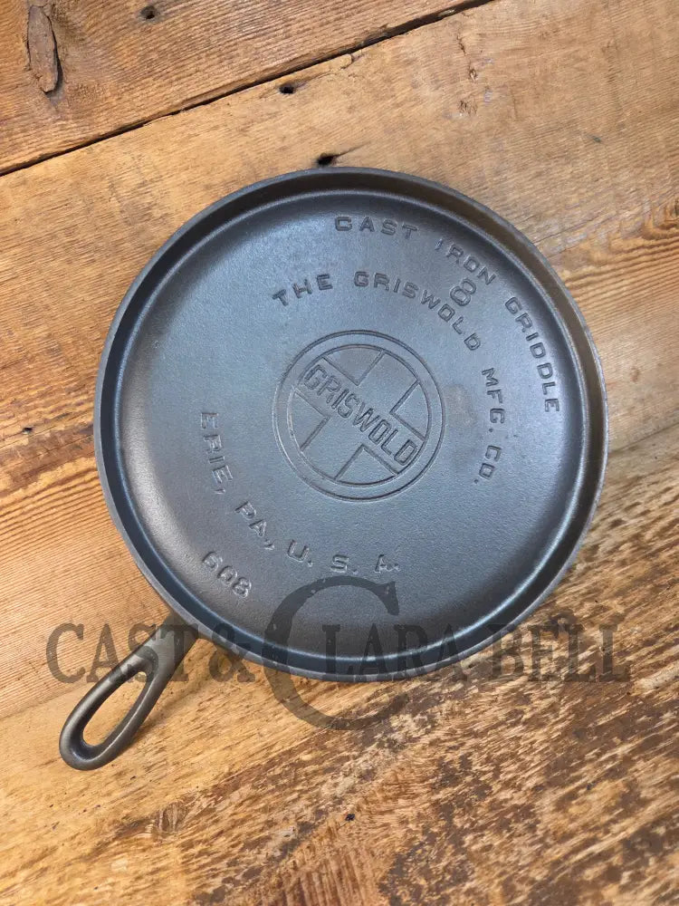 1920’s Griswold #8 Round Griddle 608. Awesome piece to have in your kitchen! - Griddle