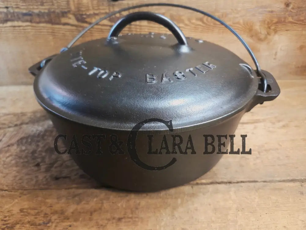 Griswold #8 Tite-Top Cast Iron Dutch Oven with Large Block Logo 833 A and Lid with Slant Logo A 2551 Dutch Ovens