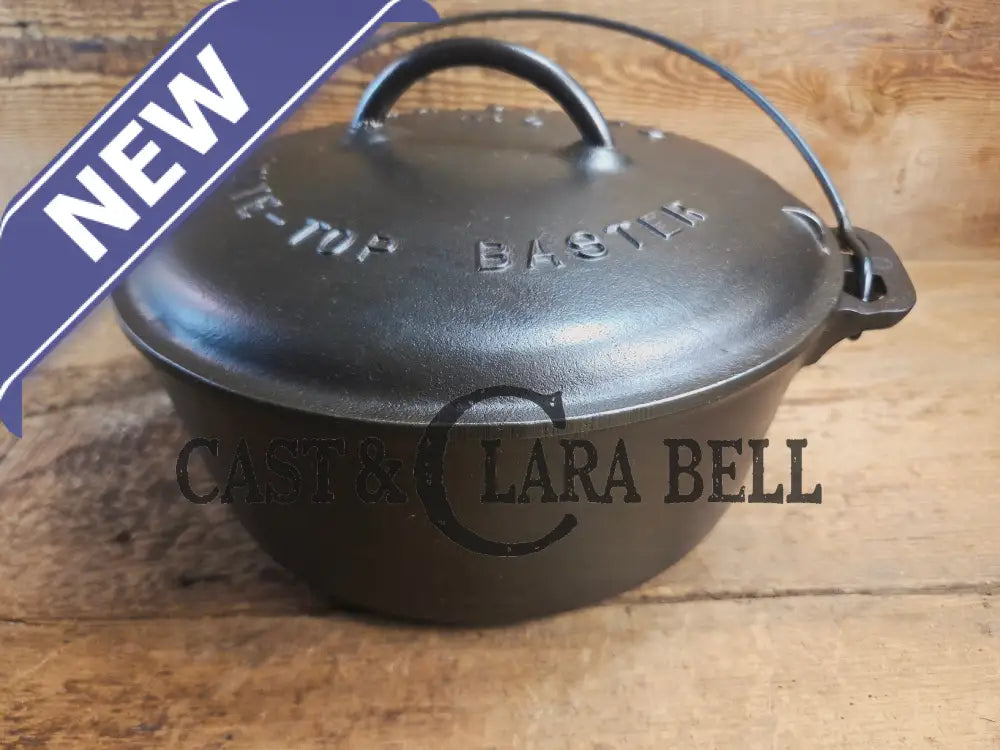Griswold #8 Tite-Top Cast Iron Dutch Oven with Large Block Logo 833 A and Lid with Slant Logo A 2551 Dutch Ovens