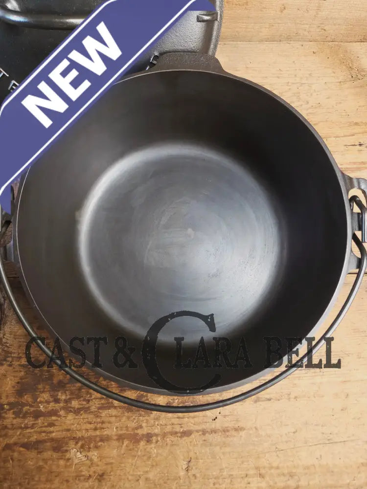 Griswold #8 Tite-Top Cast Iron Dutch Oven with Large Block Logo 833 A and Lid with Slant Logo A 2551 Dutch Ovens