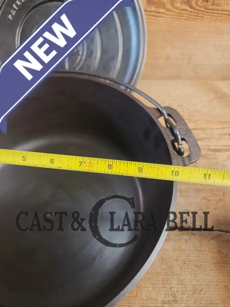 Griswold #8 Tite-Top Cast Iron Dutch Oven with Large Block Logo 833 A and Lid with Slant Logo A 2551 Dutch Ovens