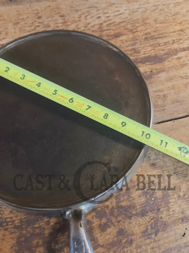 Griswold #9 Round Griddle with Large Block Logo 609. Cool Patina from bottom nickel finish - Griddle