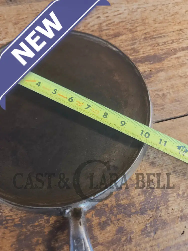 Griswold #9 Round Griddle with Large Block Logo 609. Cool Patina from bottom nickel finish - Griddle