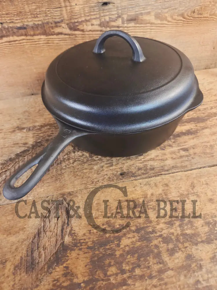 Griswold No. 8 DEEP Skillet (Chicken Fryer) Small Block Logo 777 & No. 8 Skillet Lid Small Block Logo 2098 - Skillet