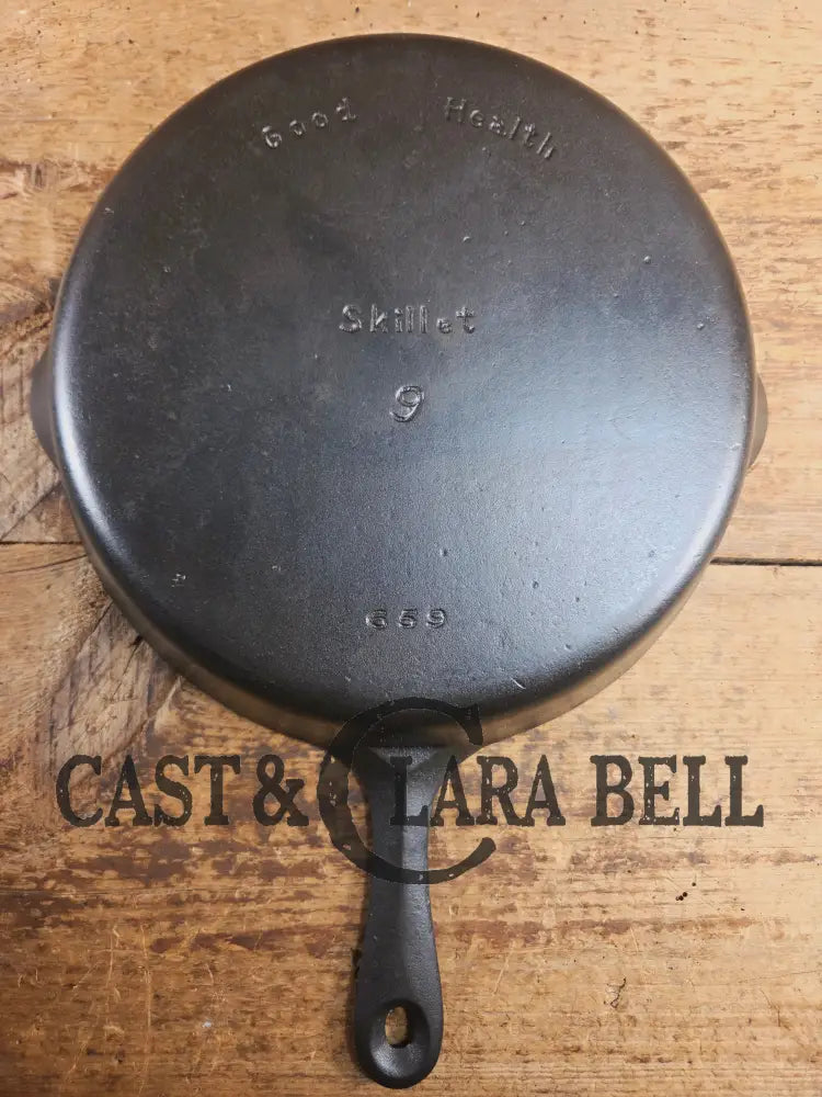 Griswoldβs Good Health #9 Cast Iron Skillet 659. Classic Department store piece! Skillet