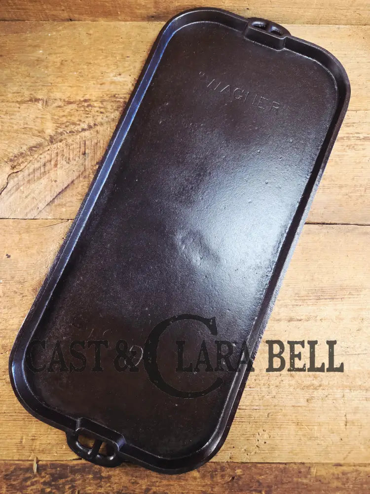 Hard to Find! 1890’s Era Wagner Block Straight #9 Griddle. Restored and Ready to Add to Your Collection! GORGEOUS