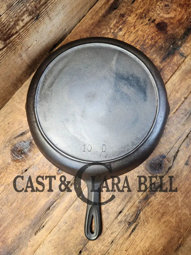 Vintage Unmarked Birmingham Stove And Range Cast online Iron Skillet No10 BSR Cast Iron #10 Skillet With Heat Ring Large Size Skillet 12-7/16