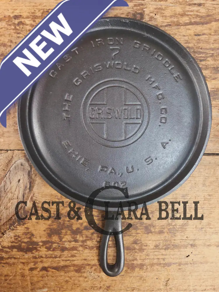 Hard to find! 1920βs Griswold #7 Round Griddle 607. Restored and Ready to Use! Griddle