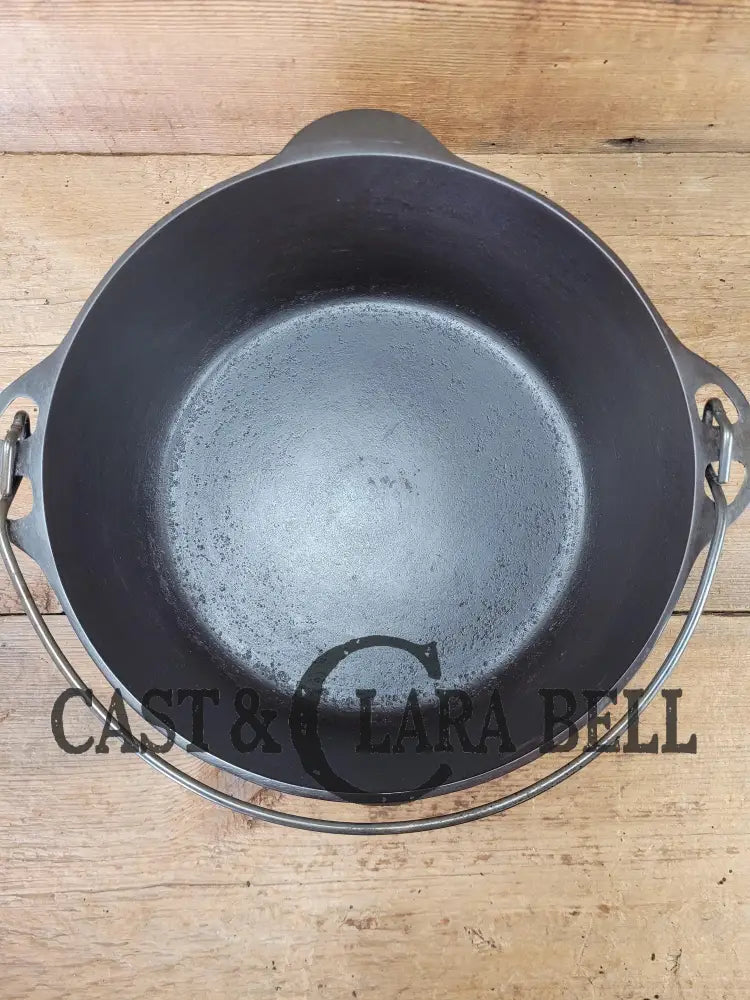 Hard To Find 1920’S Griswold #9 Dutch Oven W/ Large Block Logo P/N 1279 And 1289 Button-Top Lid