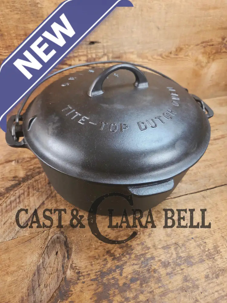 Hard to find 1920βs Griswold #9 Dutch Oven w/ Slant Logo p/n 834 H and p/n 2552 A matching block lid Dutch Ovens
