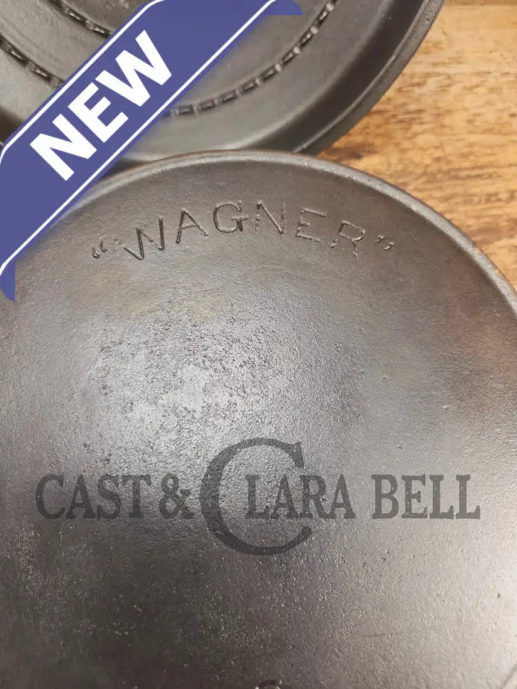 Hard to Find and GORGEOUS 1900 Era Early Wagner ’Arc’ DEEP #8 Skillet with Wagner Sawtooth Lid. What a special piece to