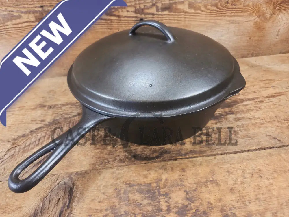 Hard to Find and GORGEOUS 1900 Era Early Wagner ’Arc’ DEEP #8 Skillet with Wagner Sawtooth Lid. What a special piece to