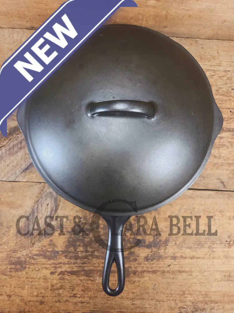 Hard to Find and GORGEOUS 1900 Era Early Wagner ’Arc’ DEEP #8 Skillet with Wagner Sawtooth Lid. What a special piece to