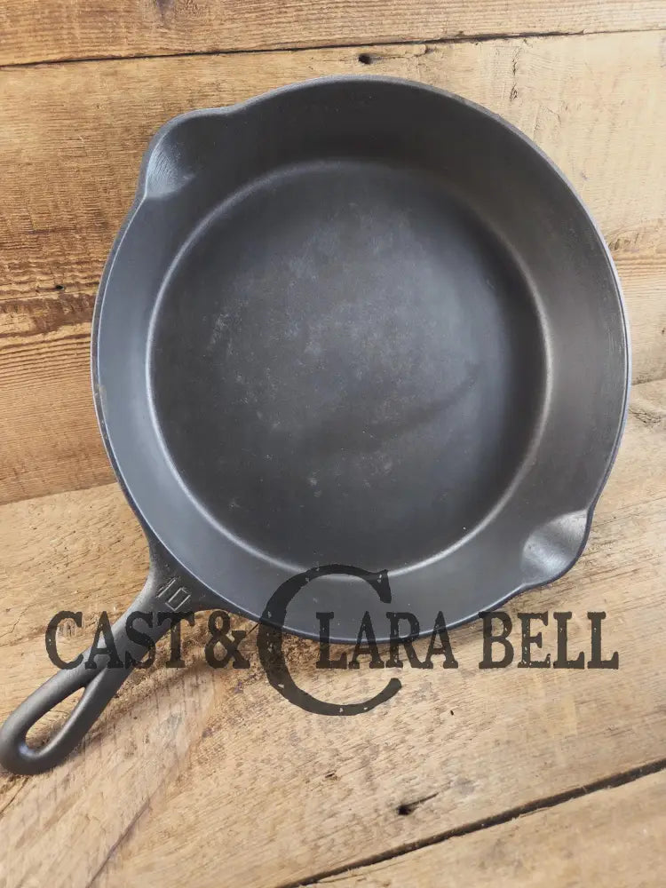 Hard to find BIG Skillet! 1920’s Griswold #10 Skillet with Large Block Logo 716 A. Fully restored. Getting harder to