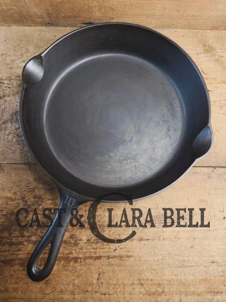Hard to find BIG Skillet! 1920’s Griswold #10 Skillet with Large Block Logo 716 Fully restored. Getting harder to find!