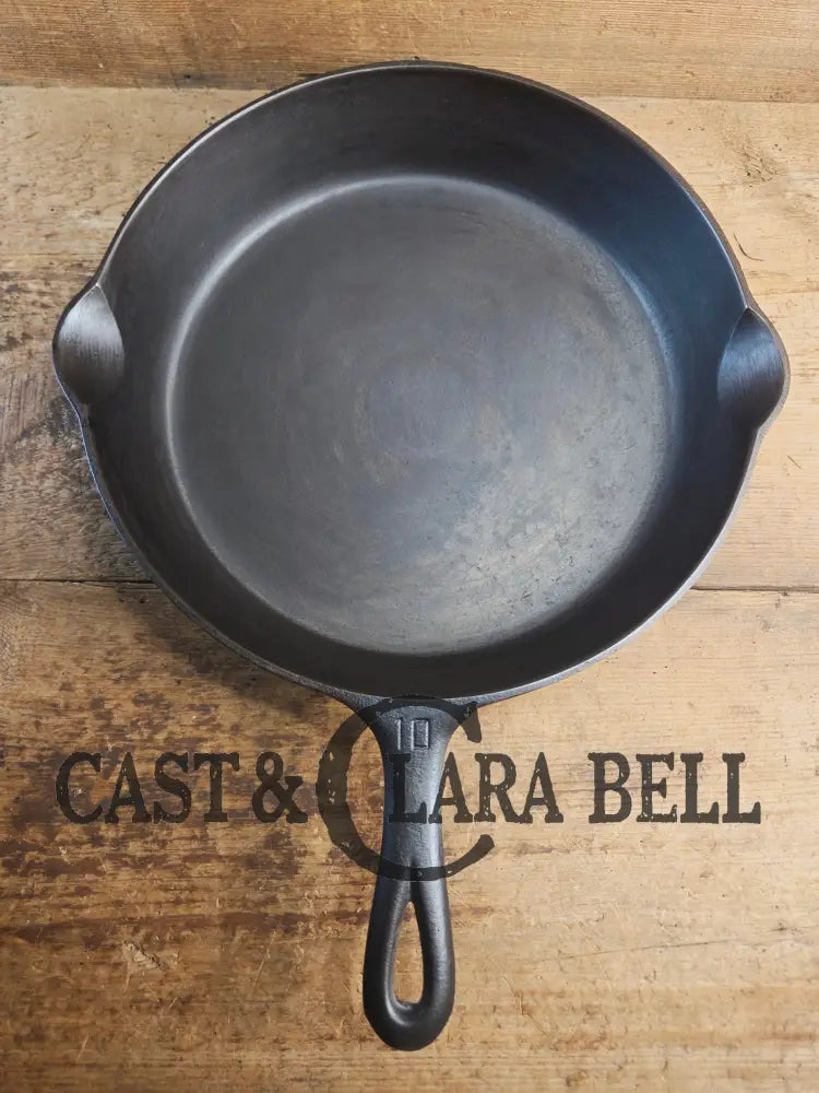 Hard to find BIG Skillet! 1920’s Griswold #10 Skillet with Large Block Logo 716 Fully restored. Getting harder to find!