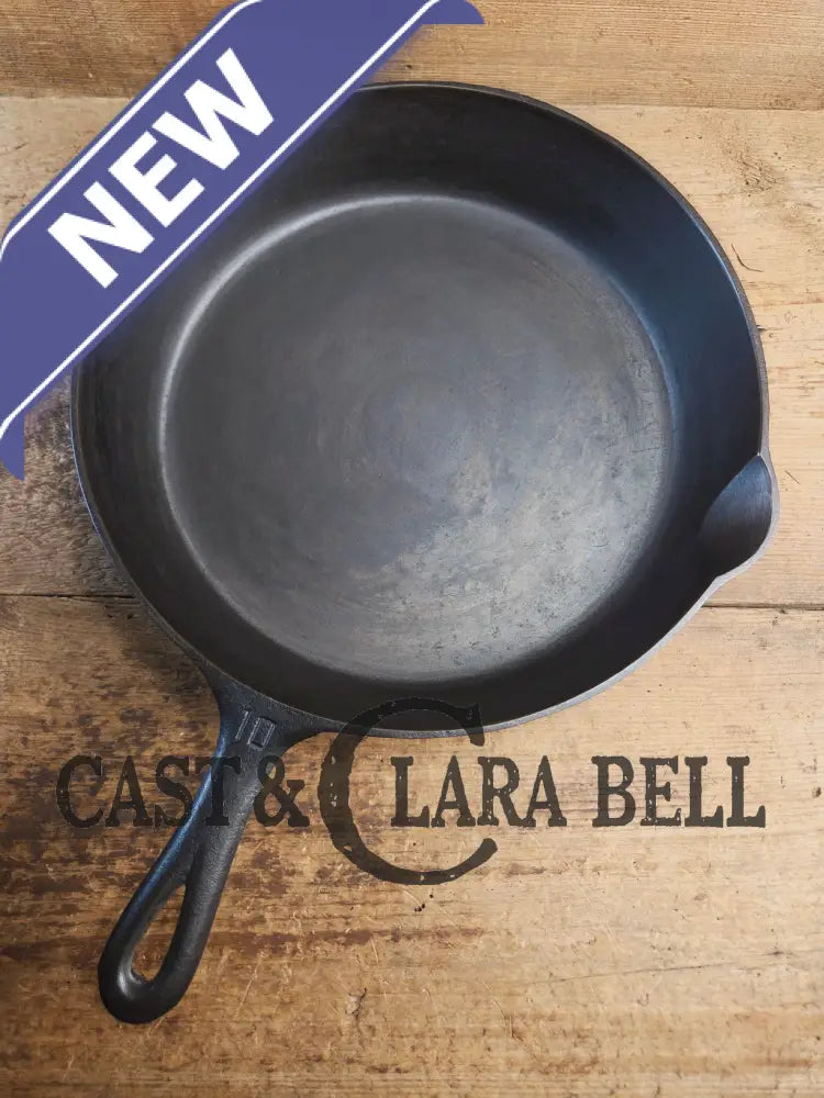 Hard to find BIG Skillet! 1920βs Griswold #10 Skillet with Large Block Logo 716 Fully restored. Getting harder to find!