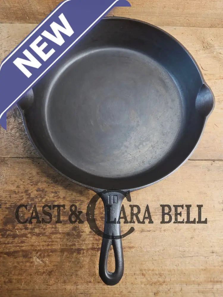 Hard to find BIG Skillet! 1920βs Griswold #10 Skillet with Large Block Logo 716 Fully restored. Getting harder to find!