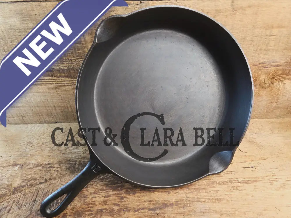 Hard to find BIG Skillet! 1920βs Griswold #10 Skillet with Large Block Logo 716 Fully restored. Getting harder to find!
