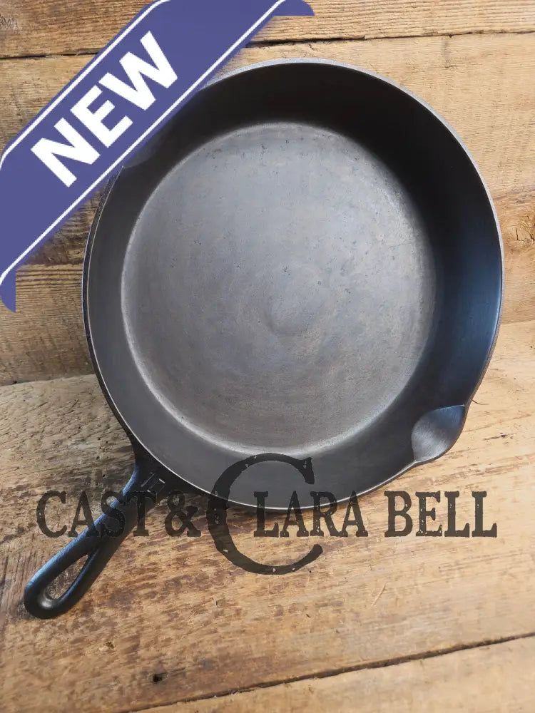 Hard to find BIG Skillet! 1920βs Griswold #10 Skillet with Large Block Logo 716 Fully restored. Getting harder to find!