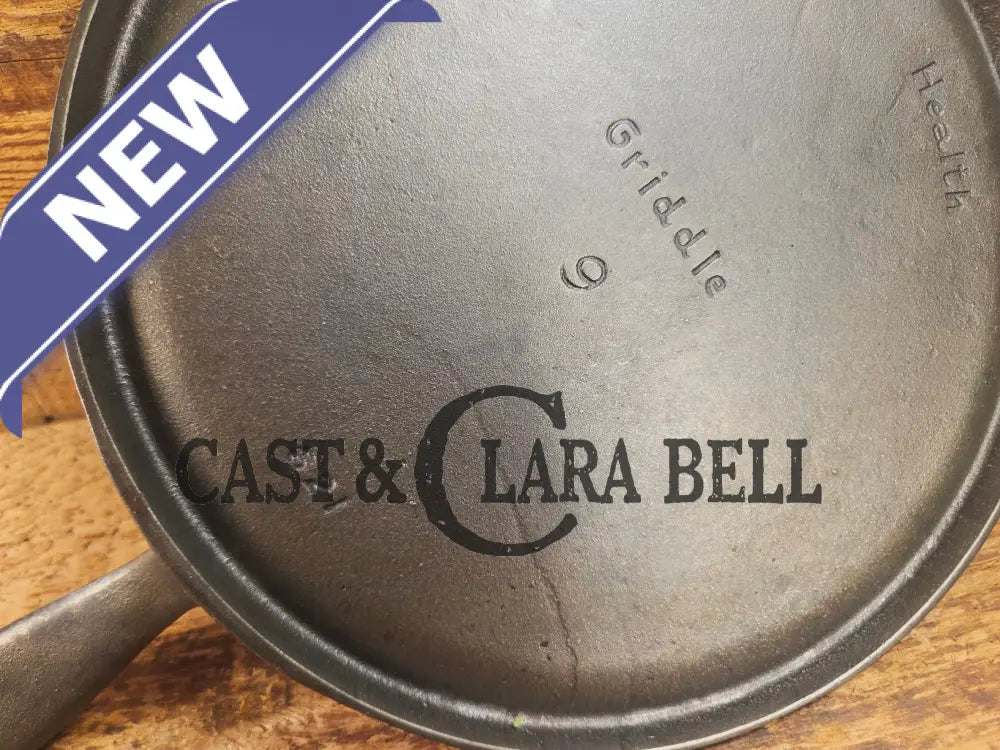 Hard to find! Griswoldβs Good Health #9 Cast Iron Round Griddle 621. Fantastic for pizzas pancakes or bacon! Griddle