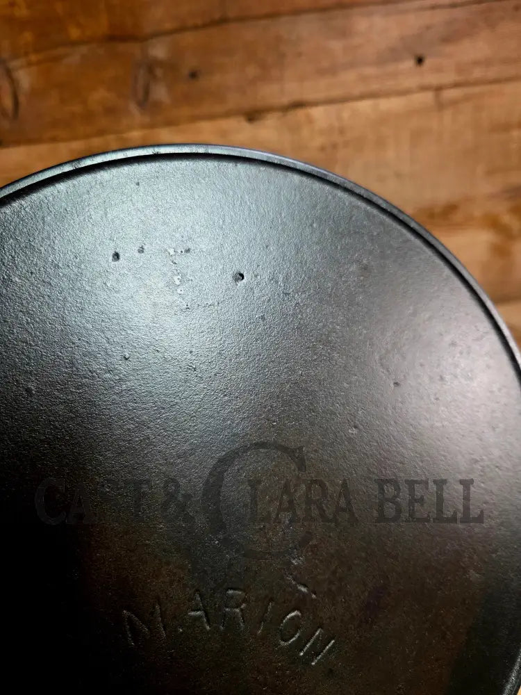 Hard to Find Hoosier favorite! ERIE ghost marked 1890-1910 Era Marion Cast Iron Skillet (Marion Indiana) Skillet