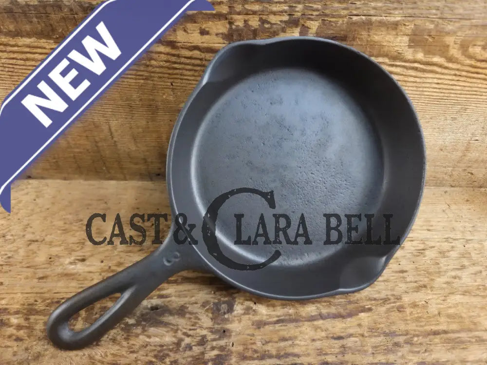 Hard to Find Wagner Sidney -O- #3 Skillet with βPieβ Logo and Smooth Bottom 1053 Skillet