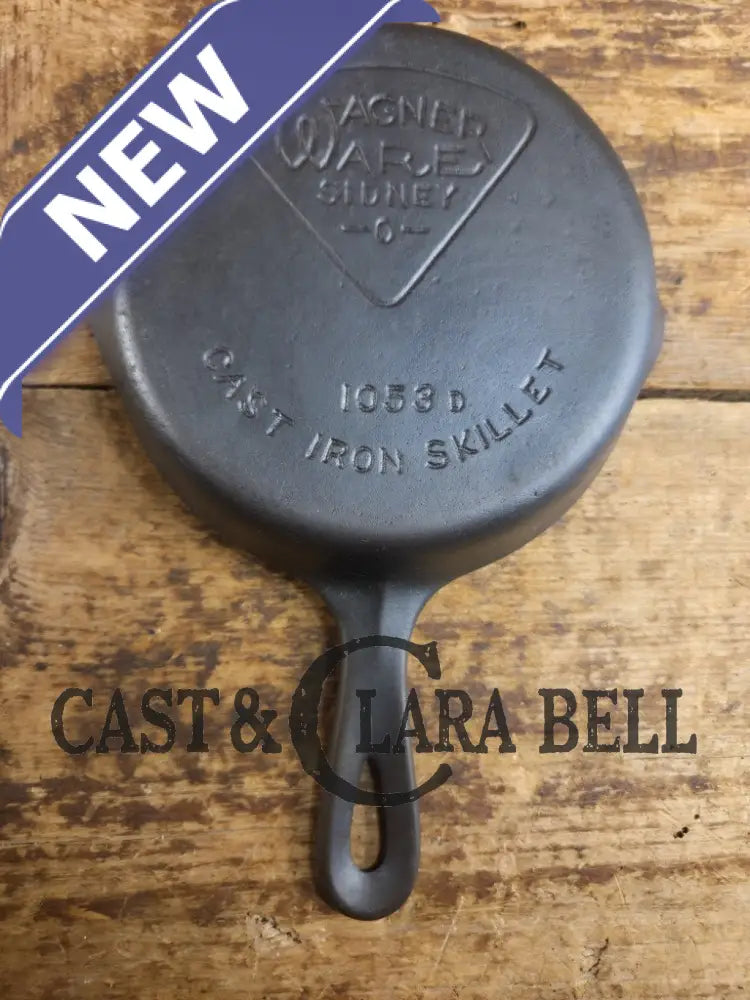 Hard to Find Wagner Sidney -O- #3 Skillet with βPieβ Logo and Smooth Bottom 1053 Skillet
