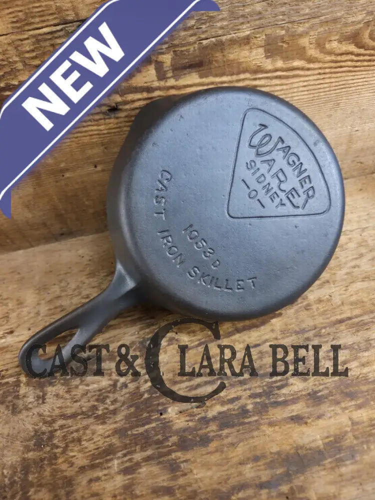 Hard to Find Wagner Sidney -O- #3 Skillet with βPieβ Logo and Smooth Bottom 1053 Skillet