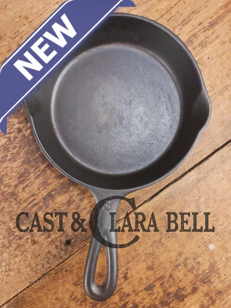 Hard to Find Wagner Sidney -O- #3 Skillet with βPieβ Logo and Smooth Bottom 1053 Skillet