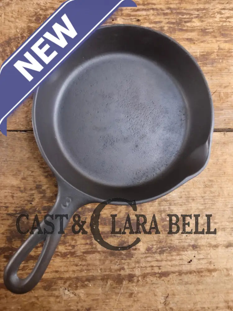 Hard to Find Wagner Sidney -O- #3 Skillet with βPieβ Logo and Smooth Bottom 1053 Skillet