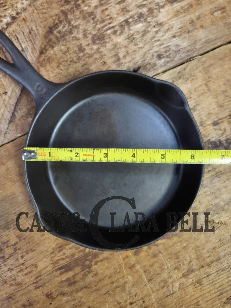 Hard to Find Wagner Sidney O #3 Skillet with ’Pie’ Logo and Smooth Bottom 1053 D Skillet