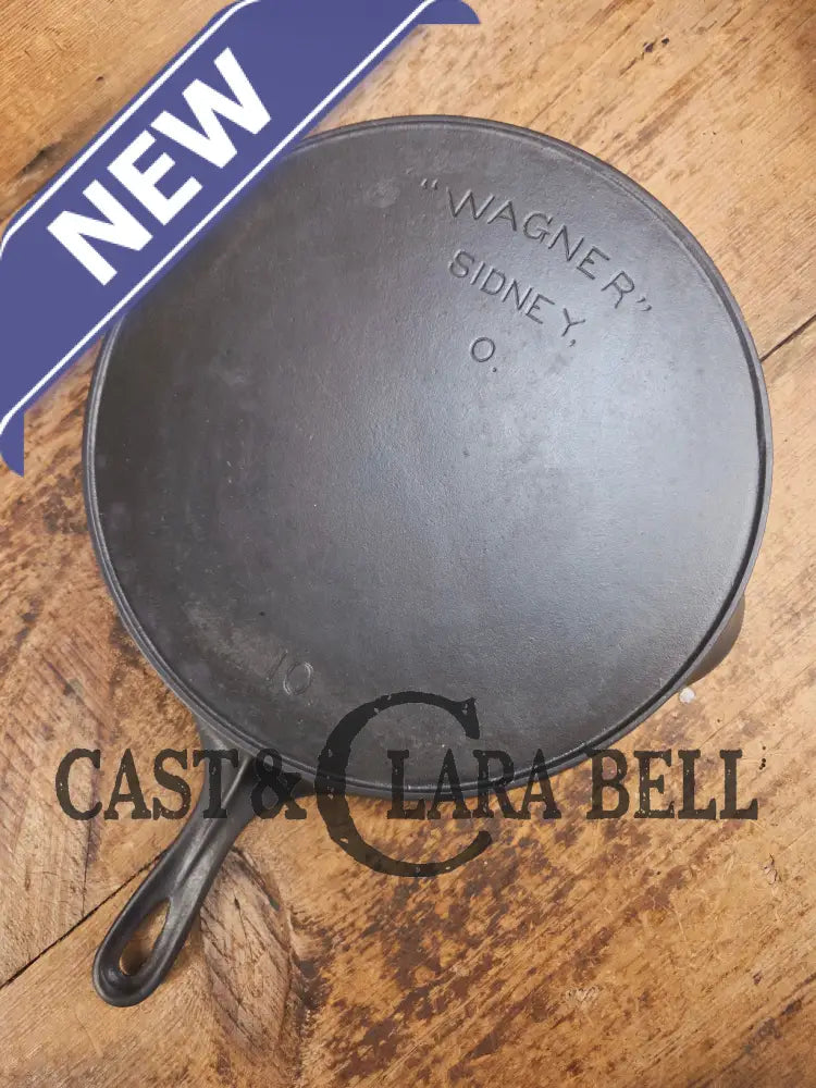 Harder to find big bacon skillet! Early 1900’s Wagner ’Arc Straight’ logo #10 Cast Iron Skillet Skillet