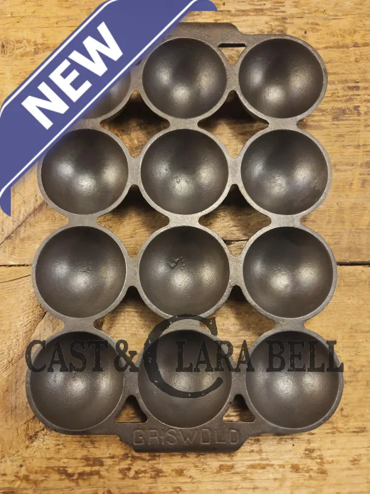 Harder to find! WONDERFUL gift idea or treat for yourself! 1920βs Griswold 12 cup Brownie Pan p/n 947. Variation 5 SC24