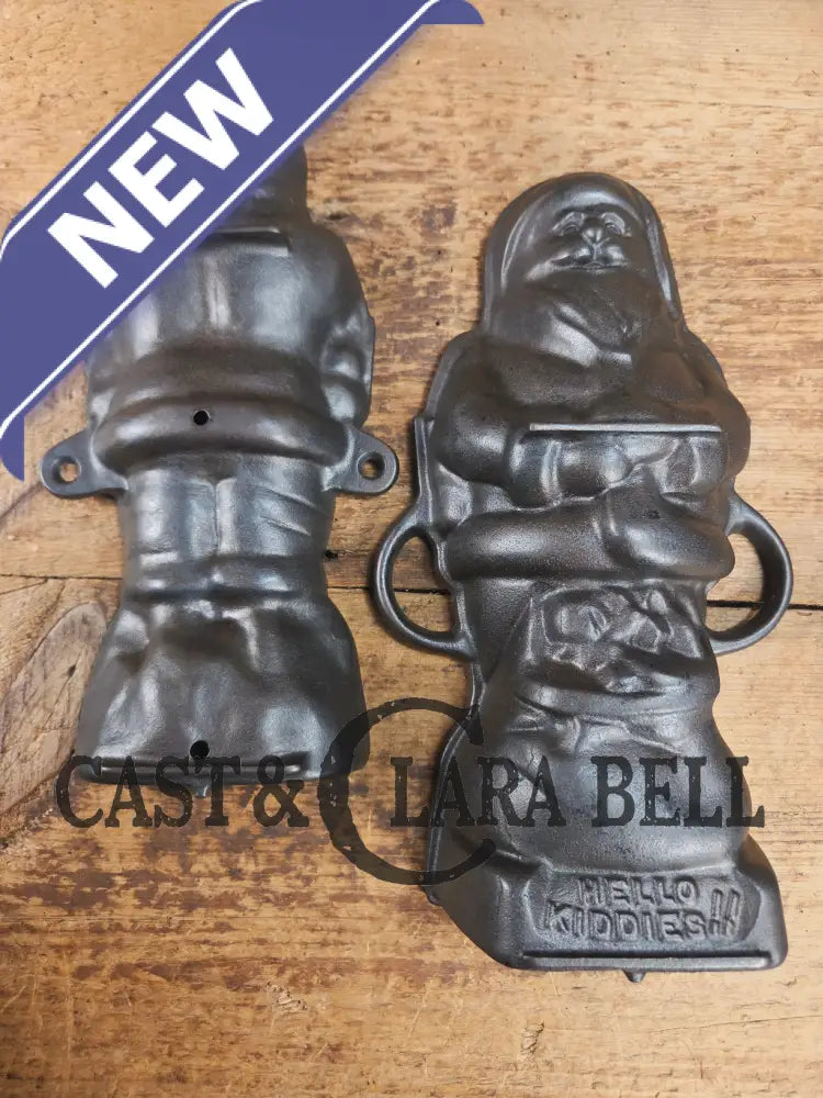 Ho Ho Hold the SHOW!! The Authentic #897/898 Griswold SANTA Cake Mold (Hello Kiddies!). Many copies are out there see
