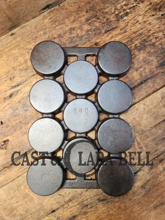 Htf 1920βS Griswold No. 1 Gem Pan Variation 2 11 Cup P/N 940. Rarity 6! Bakeware