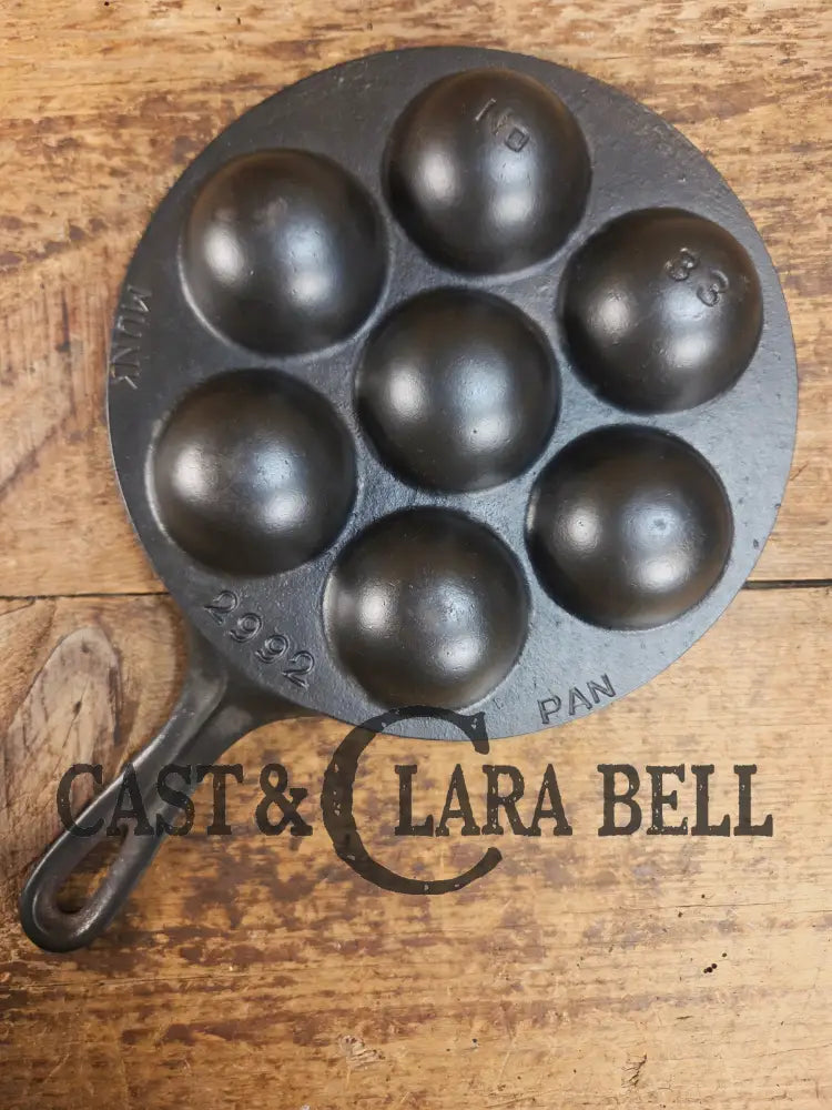 HTF 1920βs Griswold No. 33 Cast Iron Munk Pan 2992 Skillet