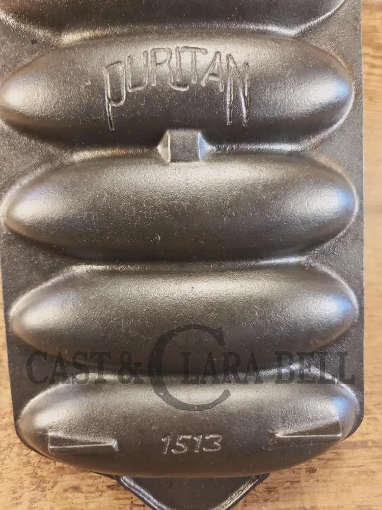 HTF 1930βs Griswold made Puritan # 1270 Wheat Stick Pan p/n 1513. Made for Sears & Roebuck department stores. Restored