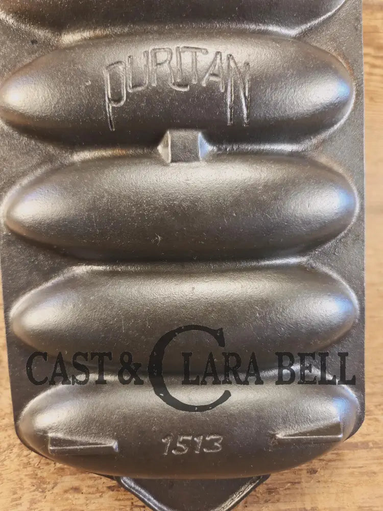 HTF 1930’s Griswold made Puritan # 1270 Wheat Stick Pan p/n 1513. Made for Sears & Roebuck department stores. Restored