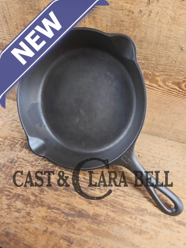 HTF Early 1900βs Griswold #6 Cast Iron Skillet Large Slant Logo 699 B Skillet