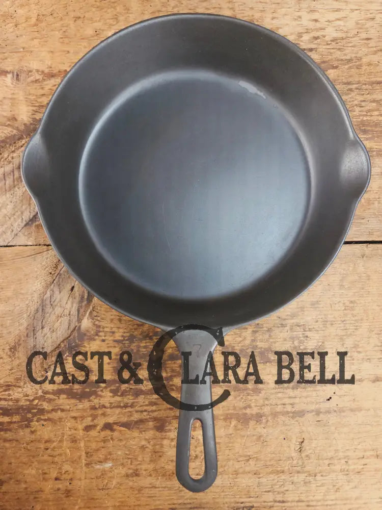 HTF Griswold No. 7 Cast Iron Skillet with Small Block Logo and Grooved Handle 701 Skillet