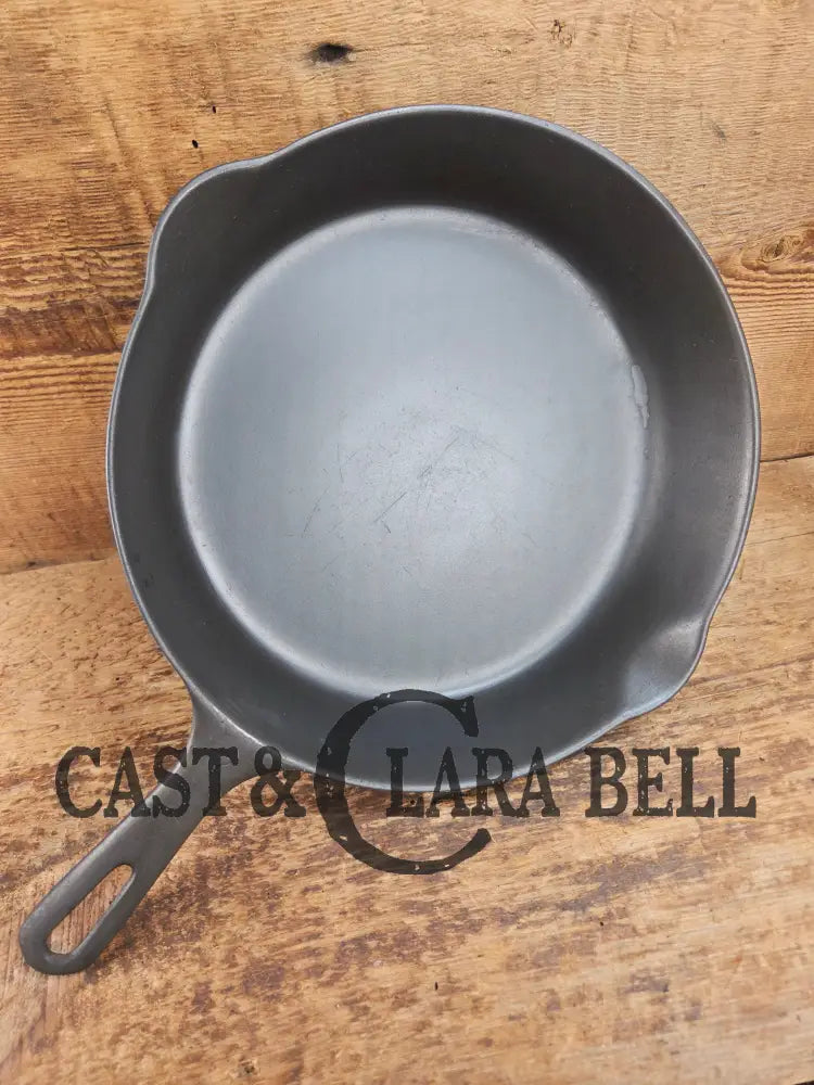 HTF Griswold No. 7 Cast Iron Skillet with Small Block Logo and Grooved Handle 701 Skillet