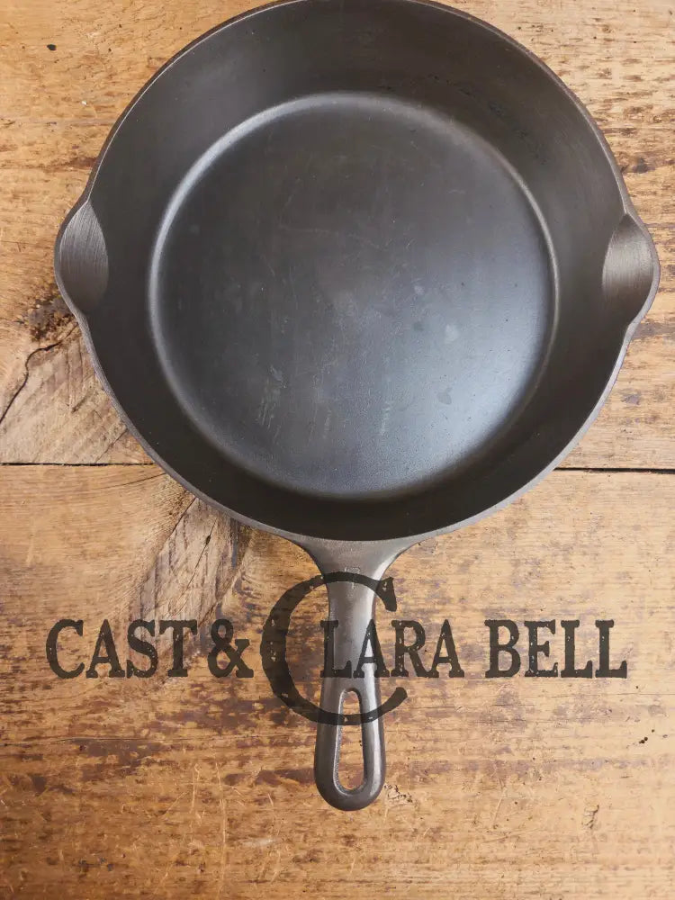 HTF Griswold No. 7 Cast Iron Skillet with Small Block Logo and Grooved Handle 701 B Skillet