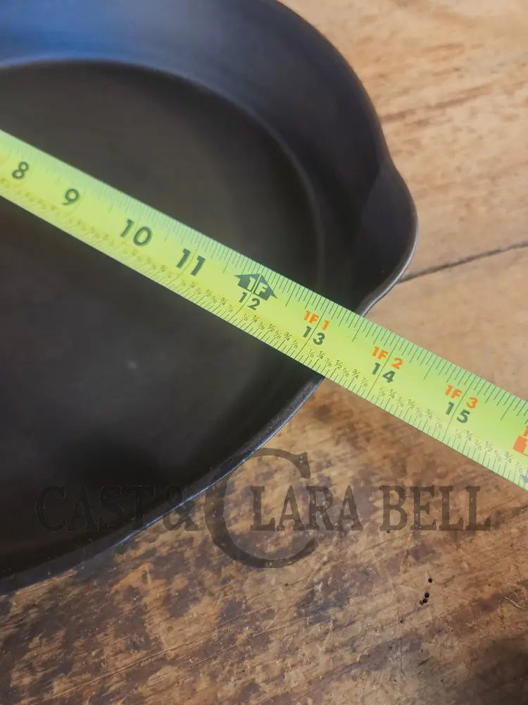 HTF HUGE and Gorgeous! Early 1900’s Wagner ’Arc Straight’ logo #12 Cast Iron Skillet - Skillet