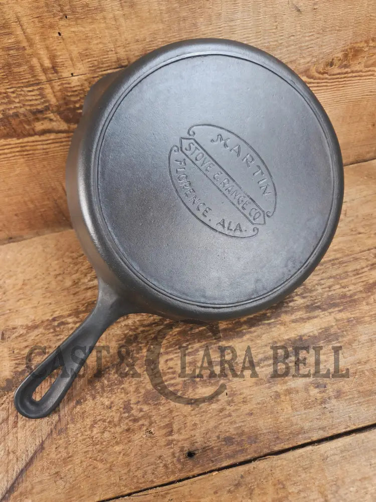 HTF Martin Stove & Range Co. #7 Cast Iron Skillet with βHamburgerβ Logo. Versatile and elegant Skillet