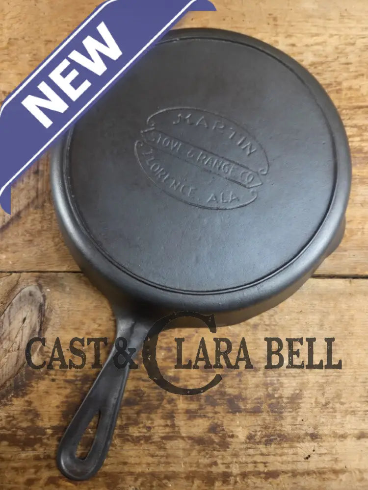 HTF Martin Stove & Range Co. #7 Cast Iron Skillet with βHamburgerβ Logo. Versatile and elegant Skillet